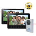 Zestaw wideodomofonowy 2-rodzinny OPT bezsłuchawkowy, kolor 7”, menu OSD, natynkowy, czarny, PARS MULTI