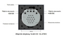 Włącznik dotykowy pojedynczy LIVOLO 12V DC VL-C701C | Biały