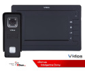 Zestaw wideodomofonu VIDOS S6B Czarny monitor 7'' M323 Czarny