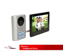 Zestaw wideodomofonowy 2-rodzinny OPT bezsłuchawkowy, kolor 7”, menu OSD, natynkowy, biały, PARS MULTI