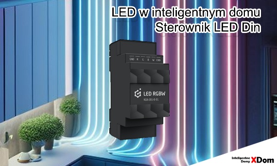 Światło i kolor w inteligentnym domu - Grenton LED RGBW na szynę DIN