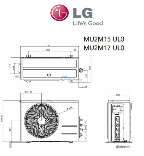 Klimatyzator Multi LG MU2M15 5,3 kW (jedn. zewnętrzna)