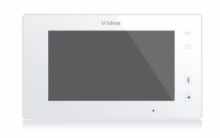 Zestaw cyfrowy wideodomofon dwurodzinny VIDOS S1102A_M1021W biały