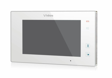 Zestaw cyfrowy wideodomofon dwurodzinny VIDOS S1102A_M1021W biały