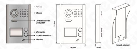 Zestaw dwurodzinny wideodomofonu cyfrowego VDA-77A5_VDA-10A5