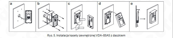 Zestaw dwurodzinny wideodomofonu cyfrowego VDA-81A5_VDA-10A5 Zestaw dwurodzinny wideodomofonu cyfrowego VDA-81A5_VDA-10A5