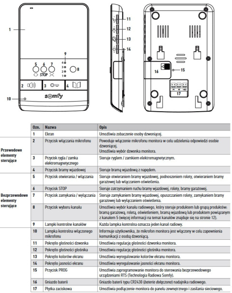 Somfy 2401330 Videodomofon V100