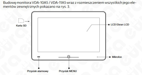 Zestaw dwurodzinny wideodomofonu cyfrowego VDA-77A5_VDA-10A5