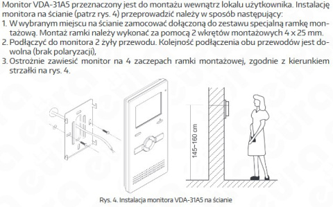 Zestaw dwurodzinny wideodomofonu cyfrowego VDA-77A5_VDA-31A5