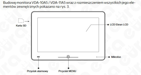 Zestaw dwurodzinny wideodomofonu cyfrowego VDA-81A5_VDA-10A5