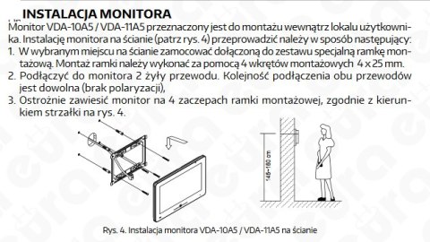 Zestaw dwurodzinny wideodomofonu cyfrowego VDA-81A5_VDA-10A5