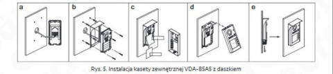 Zestaw dwurodzinny wideodomofonu cyfrowego VDA-81A5_VDA-31A5