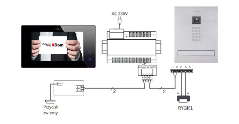 Wideodomofon WiFi Vidos z szyfratorem S14D-SKM M10BX