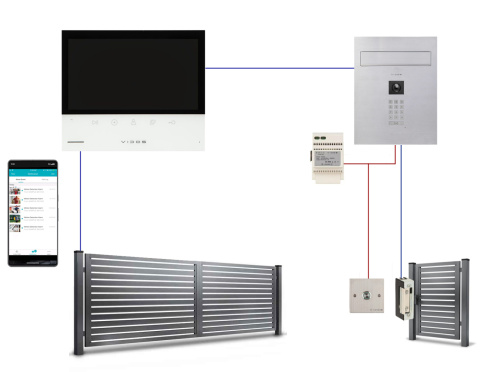 Wideodomofon WiFi Vidos z szyfratorem Vidos S14D-SKP M13-XT Wifi TUYA