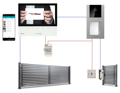 Wideodomofon Vidos z czytnikiem RFID S11-1 M13-XT Wifi TUYA