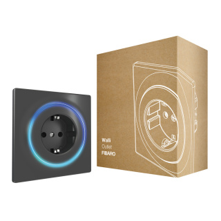 Gniazdko type F antracytowe FIBARO FGWSONF-011-8 Walli N Outlet