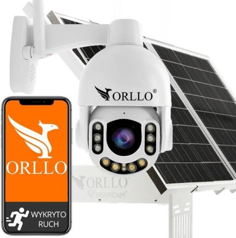 Kamera Zewnętrzna Obrotowa GSM na Kartę SIM Orllo Z7 PRO + Panel fotowoltaiczny SM6030 Pro