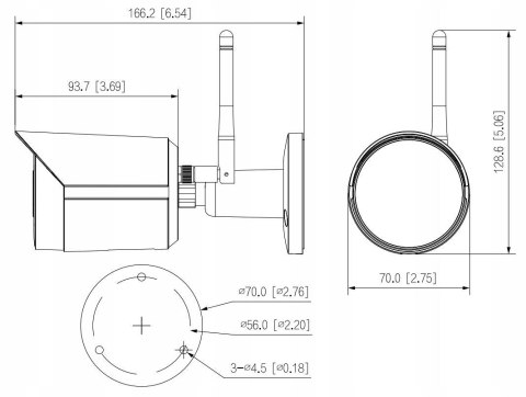 KAMERA IP DAHUA IPC-HFW1430DS-SAW-0280B Opakowanie zbiorcze 4szt.