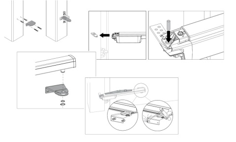 SOMFY 1216552 Napęd do bram skrzydłowych Ixengo L 24V Standard Pack RTS