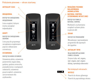 SOMFY 1805251 NINA CENTRALIZATION, PILOT Z EKRANEM DOTYKOWYM IO-HOMECONTROL