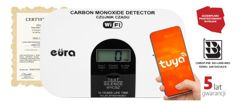 CZUJNIK CZADU WiFi ''EURA'' CD-53A2v5300-TY/B CZUJNIK CZADU WiFi ''EURA'' CD-53A2v5300-TY/B