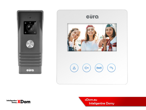 WIDEODOMOFON ''EURA'' CONNECT VDA-78A3_VDA-06A3 BIAŁY WIDEODOMOFON ''EURA'' CONNECT VDA-78A3_VDA-06A3 BIAŁY