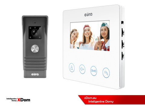 WIDEODOMOFON ''EURA'' CONNECT VDA-78A3_VDA-06A3 BIAŁY WIDEODOMOFON ''EURA'' CONNECT VDA-78A3_VDA-06A3 BIAŁY