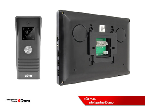 WIDEODOMOFON ''EURA'' CONNECT VDA-78A3_VDA-06A3 CZARNY WIDEODOMOFON ''EURA'' CONNECT VDA-78A3_VDA-06A3 CZARNY