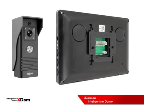 WIDEODOMOFON ''EURA'' CONNECT VDA-78A3_VDA-06A3 CZARNY WIDEODOMOFON ''EURA'' CONNECT VDA-78A3_VDA-06A3 CZARNY