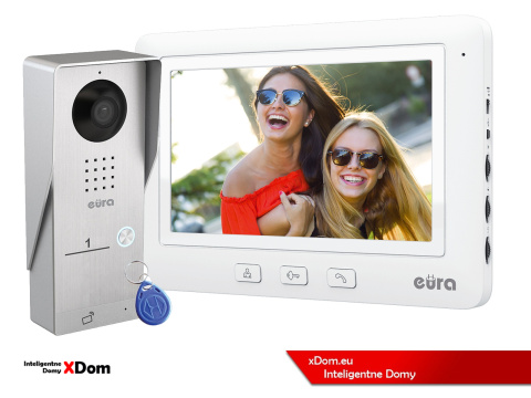 WIDEODOMOFON ''EURA'' CONNECT VDA-91A3_VDA-45A3 CZYTNIK RFID BIAŁY WIDEODOMOFON ''EURA'' CONNECT VDA-91A3_VDA-45A3 CZYTNIK RFID BIAŁY