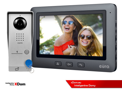 WIDEODOMOFON ''EURA'' CONNECT VDA-91A3_VDA-45A3 CZYTNIK RFID CZARNY WIDEODOMOFON ''EURA'' CONNECT VDA-91A3_VDA-45A3 CZYTNIK RFID CZARNY