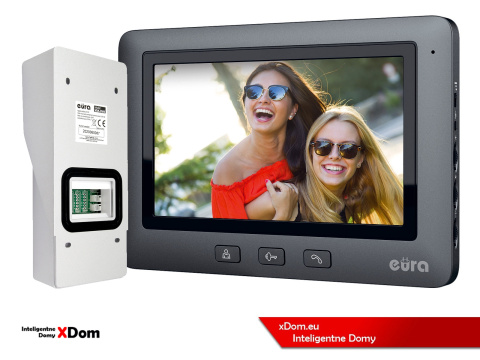 WIDEODOMOFON ''EURA'' CONNECT VDA-91A3_VDA-45A3 CZYTNIK RFID CZARNY WIDEODOMOFON ''EURA'' CONNECT VDA-91A3_VDA-45A3 CZYTNIK RFID CZARNY