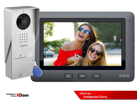 WIDEODOMOFON ''EURA'' CONNECT VDA-91A3_VDA-45A3 CZYTNIK RFID CZARNY WIDEODOMOFON ''EURA'' CONNECT VDA-91A3_VDA-45A3 CZYTNIK RFID CZARNY