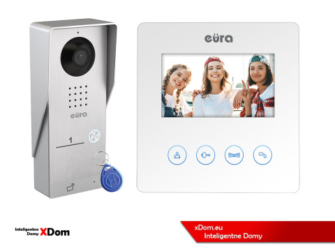 WIDEODOMOFON ''EURA'' CONNECT VDA-91A3_VDA-52A3 CZYTNIK RFID BIAŁY WIDEODOMOFON ''EURA'' CONNECT VDA-91A3_VDA-52A3 CZYTNIK RFID BIAŁY