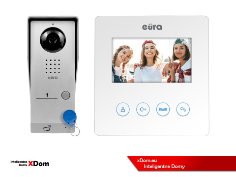 WIDEODOMOFON ''EURA'' CONNECT VDA-91A3_VDA-52A3 CZYTNIK RFID BIAŁY WIDEODOMOFON ''EURA'' CONNECT VDA-91A3_VDA-52A3 CZYTNIK RFID BIAŁY
