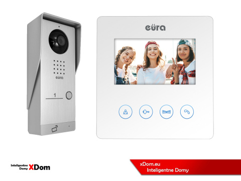 WIDEODOMOFON ''EURA'' CONNECT VDA-91A3_VDA-52A3 CZYTNIK RFID BIAŁY WIDEODOMOFON ''EURA'' CONNECT VDA-91A3_VDA-52A3 CZYTNIK RFID BIAŁY