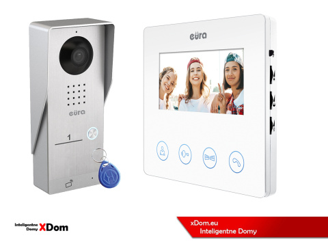 WIDEODOMOFON ''EURA'' CONNECT VDA-91A3_VDA-52A3 CZYTNIK RFID BIAŁY WIDEODOMOFON ''EURA'' CONNECT VDA-91A3_VDA-52A3 CZYTNIK RFID BIAŁY