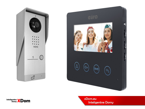 WIDEODOMOFON ''EURA'' CONNECT VDA-91A3_VDA-52A3 CZYTNIK RFID CZARNY WIDEODOMOFON ''EURA'' CONNECT VDA-91A3_VDA-52A3 CZYTNIK RFID CZARNY