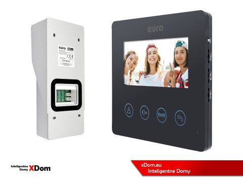 WIDEODOMOFON ''EURA'' CONNECT VDA-91A3_VDA-52A3 CZYTNIK RFID CZARNY WIDEODOMOFON ''EURA'' CONNECT VDA-91A3_VDA-52A3 CZYTNIK RFID CZARNY