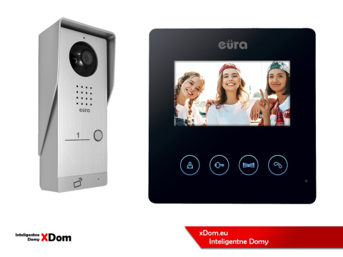 WIDEODOMOFON ''EURA'' CONNECT VDA-91A3_VDA-52A3 CZYTNIK RFID CZARNY WIDEODOMOFON ''EURA'' CONNECT VDA-91A3_VDA-52A3 CZYTNIK RFID CZARNY