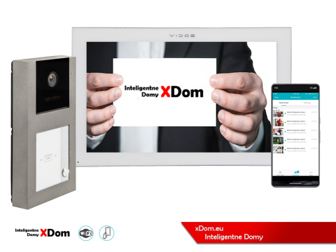 Wideodomofon Vidos z czytnikiem RFID S11-1 i monitorem WiFi M14W-X Wideodomofon Vidos z czytnikiem RFID S11-1 i monitorem WiFi M14W-X