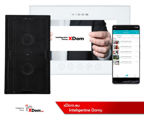 Wideodomofon Vidos stacja S14D z szyfratorem i dotykowym monitorem M11W-X