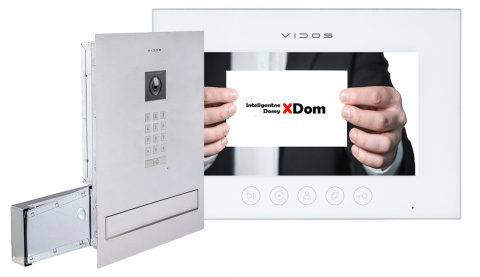 Zestaw wideodomofonu Wi-Fi Vidos skrzynka na listy S14D-SKM monitor M11W-X