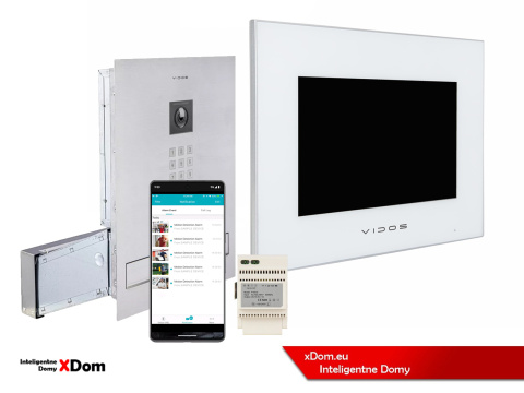 Zestaw wideodomofonu Wi-Fi Vidos skrzynka na listy S14D-SKM monitor M10W-X Zestaw wideodomofonu Wi-Fi Vidos skrzynka na listy S14D-SKM monitor M10W-X