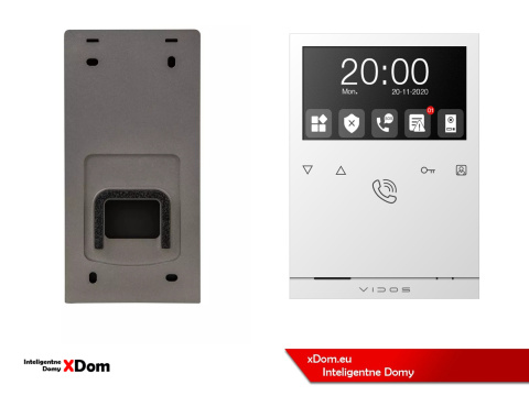 Zestaw wideodomofon z szyfratorem Vidos S100 monitor M101