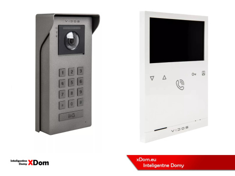 Zestaw wideodomofon z szyfratorem Vidos S100 monitor M101