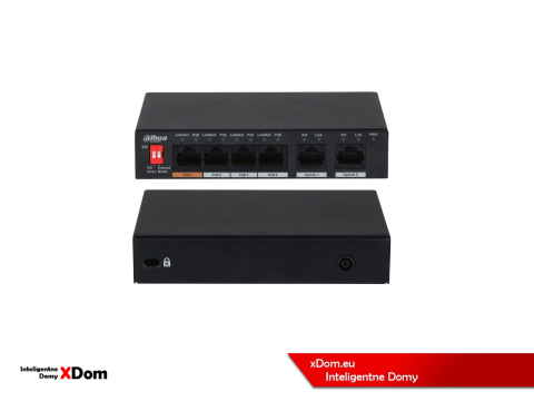 Zestaw monitoringu 4 kamery 4MPx Dahua IPC-HFW1439TL1-A-IL + Rejestrator + Dysk + Switch PoE Zestaw monitoringu 4 kamery 4MPx Dahua IPC-HFW1439TL1-A-IL + Rejestrator + Dysk + Switch PoE