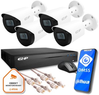Zestaw monitoringu EZ-IP by Dahua 4 kamer tubowych IP 2K EZI-B140-F2