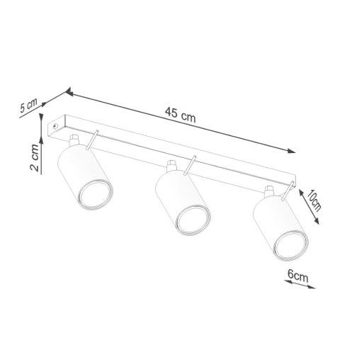 Plafon RING 3L zielony oliwkowy Plafon RING 3L zielony oliwkowy