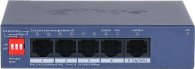 Switch Dahua CS4005-4ET1GT-36 + gratis